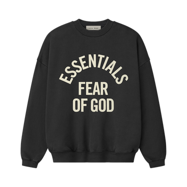 Fear of God Essentials Campus 90's Crewneck Sweatshirt 'Faded Black'