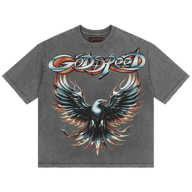 Godspeed Eagle Eye T-Shirt 'Grey Wash'