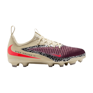 Nike United Jr. Phantom 6 Low Academy MG GS 'Burgundy Crush'