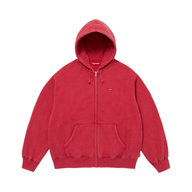Buy Supreme Small Box Zip Up Hooded Sweatshirt 'Dark Red