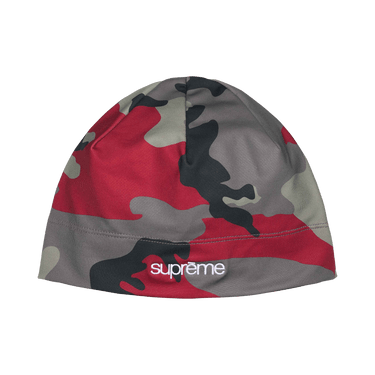 Buy Supreme Base Layer Beanie 'Red Camo' - SS26BN7 RED CAMO | GOAT