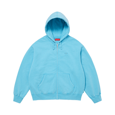 Buy Supreme Small Box Zip Up Hooded Sweatshirt 'Light Blue