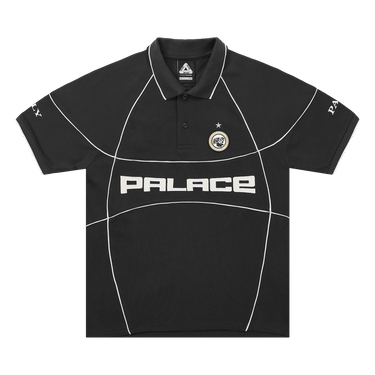 Palace Pro Team Piped Polo 'Black'