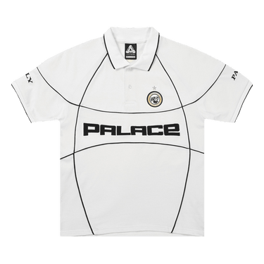 Palace Pro Team Piped Polo 'White'