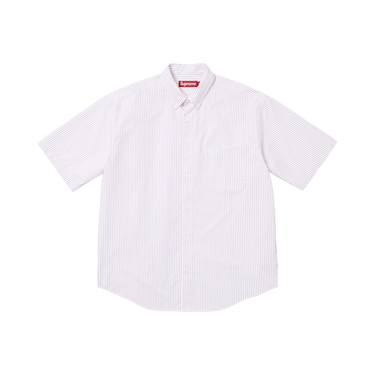 新品 Supreme26ss ストライプシャツ ホワイト Buy Supreme Loose Fit Oxford Short-Sleeve Shirt 'Stripe' - SS26S1