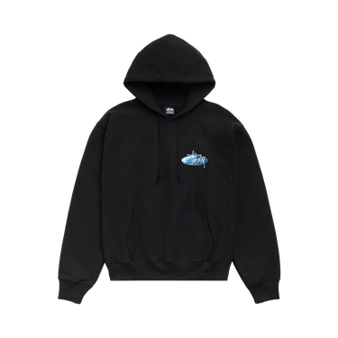 Stussy Wave Oval Hoodie 'Black'