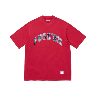 Buy Supreme Fuck Em Plaid Short-Sleeve Top 'Red' - SS26KN40 RED | GOAT