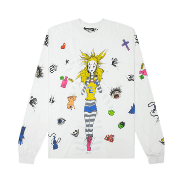 Hellstar Down The Paradise Path Long-Sleeve T-Shirt 'White'