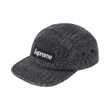 Buy Supreme Stitched Old English Denim Camp Cap 'Black' - SS26H29