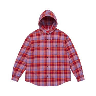 Buy Supreme Hooded Flannel Shirt 'Pink' - SS26S39 PINK | GOAT UK