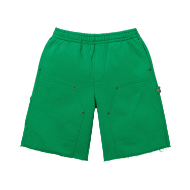 Buy Supreme Double Knee Painter Sweatshort 'Green' - SS26SH8 GREEN