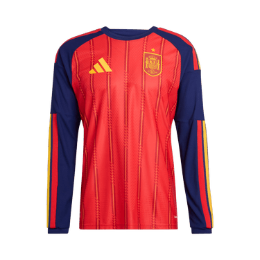 Adidas Spain 26 Home Authentic Long Sleeve Jersey 'Vivid Red'