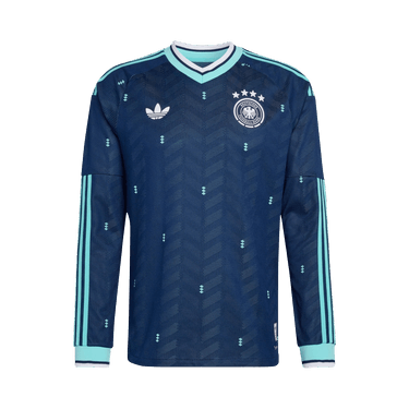 Adidas Germany 26 Away Authentic Long Sleeve Jersey 'Collegiate Navy'