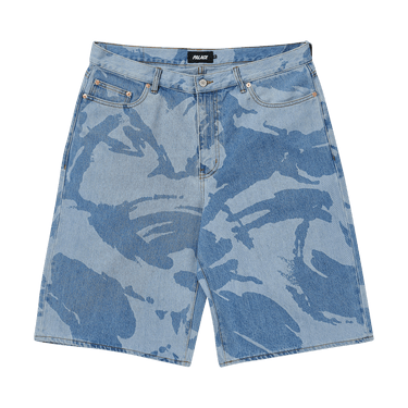 Palace Baggy Jean Short 'Light Stonewash DPM'
