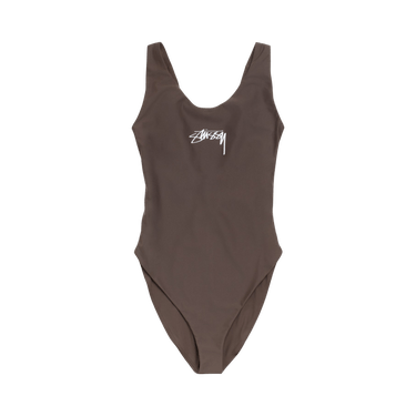 Stussy Surf Stock One Piece Swimsuit 'Brown'