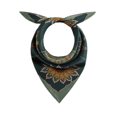 Kith Floral Printed Palm Silk Scarf 'Stadium'