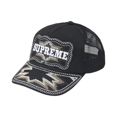 Buy Supreme Western Embroidered Mesh Back 5-Panel 'Black