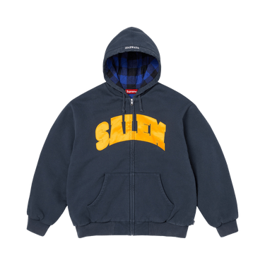 Buy Supreme x Salem Zip Up Hooded Sweatshirt 'Navy' - SS26SW57
