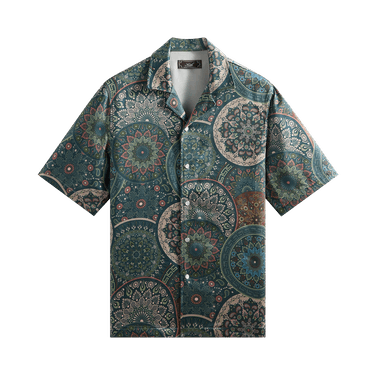 Kith Mosaic Mandala Thompson Camp Collar Shirt 'Stadium'