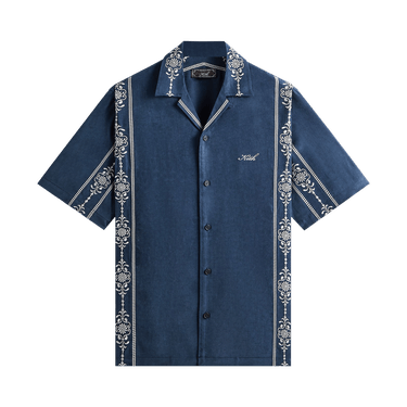 Kith Cupro Linen Thompson Camp Collar Shirt 'Nocturnal'