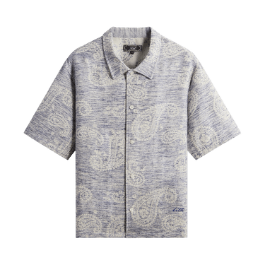 Kith Heathered Paisley Torin Shirt 'Light Indigo'