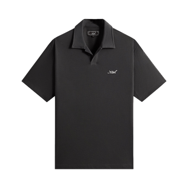 Buy Kith Micro Waffle Drew Polo 'Carbon' - KHM034829 016 | GOAT