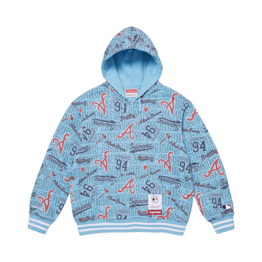 Buy Supreme x Mitchell & Ness Teams Zip Up Hooded Sweatshirt
