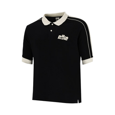 Nike Club Oversized Short-Sleeve Polo 'Black/Sail'