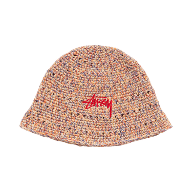 Stussy Hemp Stock Knit Bucket Hat 'Multi Tan'