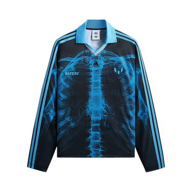 Kith x Messi For Adidas Skeleton Goalkeeper Long Sleeve Tee 'Black/Blue'