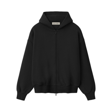 Fear of God Essentials Signature Classic Zip-Up Hoodie 'Vintage Black'