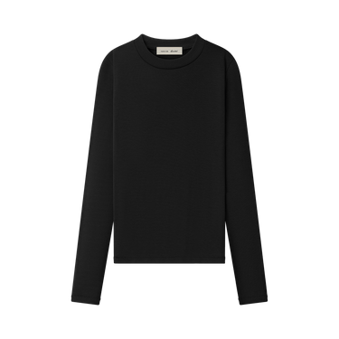 Fear of God Essentials Rib Fitted Long Sleeve Tee 'Vintage Black'