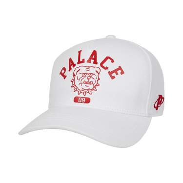 Palace Bulldog P Frame 5-Panel Snapback 'White'