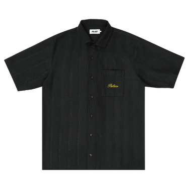 Palace Script Texture Shirt 'Black'