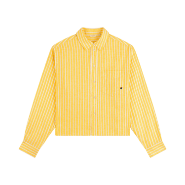 Aimé Leon Dore Striped Linen Casual Shirt 'Snapdragon'