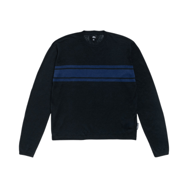 Stussy Lightweight Striped Sweater 'Black'