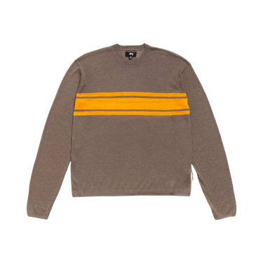 Stussy Lightweight Striped Sweater 'Brown'
