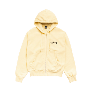 Stussy Beach Roots Zip Hoodie Garment Dyed 'Gold'