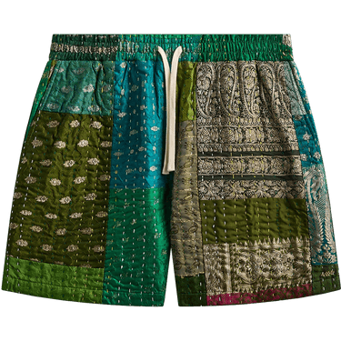 Kith &Kin Tal Patchwork Short 'Green/Multicolor'