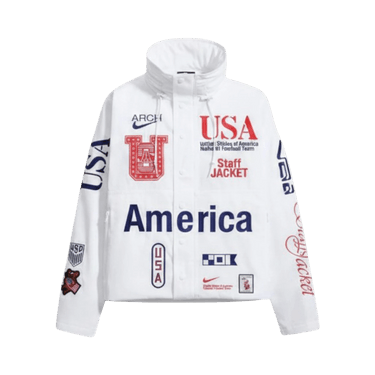 Nike USA x V.A.A. Woven Staff Jacket 'White/Deep Royal Blue'