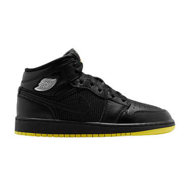 Air Jordan 1 Mid SE GS 'Black Opti Yellow'