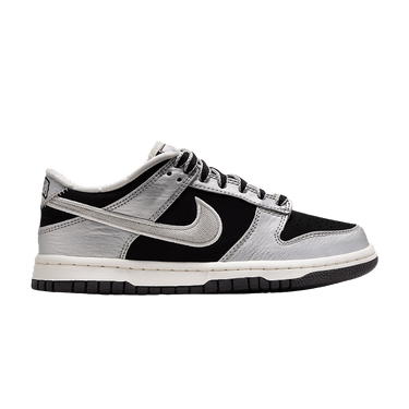 Nike Dunk Low LV8 GS 'Metallic Silver Black Sail'