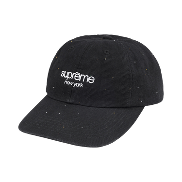 Buy Supreme Sequin Denim Classic Logo 6-Panel 'Black' - SS26H23