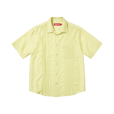 Buy Supreme Pintuck Short-Sleeve Shirt 'Lime' - SS26S9 LIME | GOAT