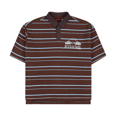 Pleasures Teleport Boxy Polo 'Brown'
