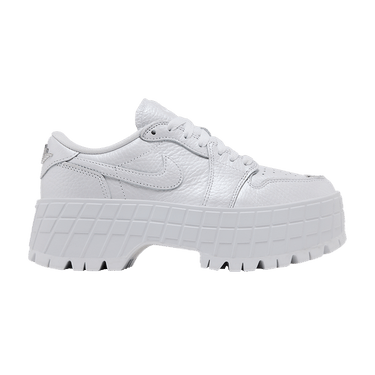Wmns Air Jordan 1 Low Brooklyn 'White Metallic Silver'