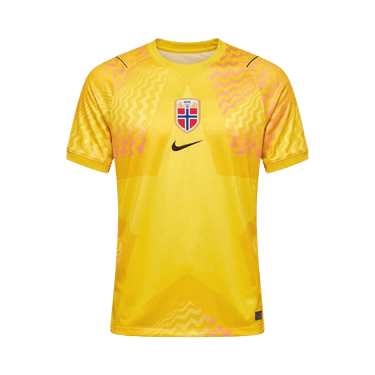 Nike Norway 2026 Stadium Goalkeeper Dri-Fit Replica Short-Sleeve Shirt 'Lightning/Black/Black'