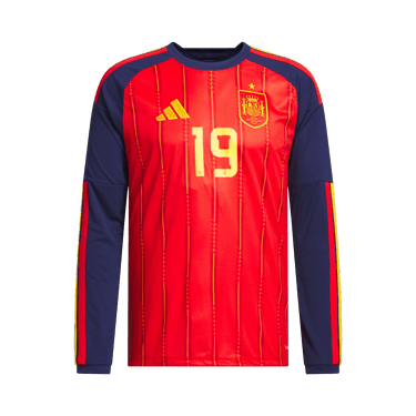 Adidas Spain 26 Home Yamal Long-Sleeve Jersey 'Vivid Red'