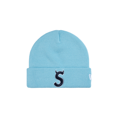 Buy Supreme New Era Devil S Logo Beanie 'Light Blue' - SS26BN10