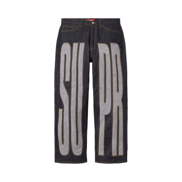 Buy Supreme Inset Spellout Baggy Jean 'Rigid Indigo' - SS26P54
